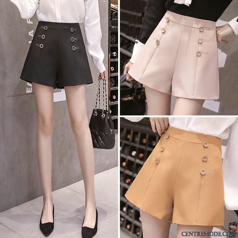 Shorts Femme Costume Printemps Mince Décontractée A Lettre Haute Cintrée