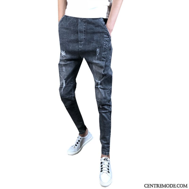 Slim Jeans Noir Homme Pas Cher Turquoise Marine, Marque Jean Homme En Vente