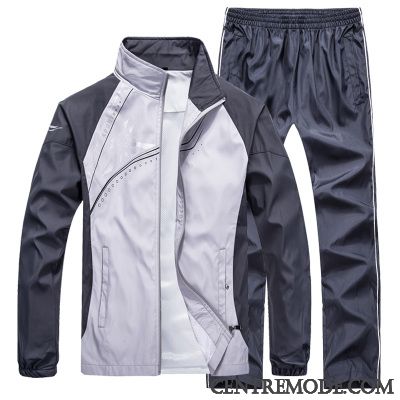 Sweatshirts Homme Cintrée Fashion En Vente, Sweatshirts Blanche Homme Manche Courte Gris Ardoise Chameau