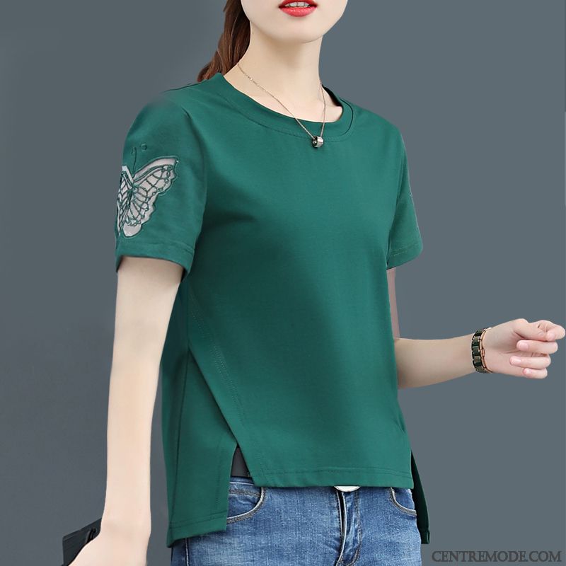 T-shirts Femme Une Veste Mode Été Chemise En Bas Gros Printemps Blanc Vert