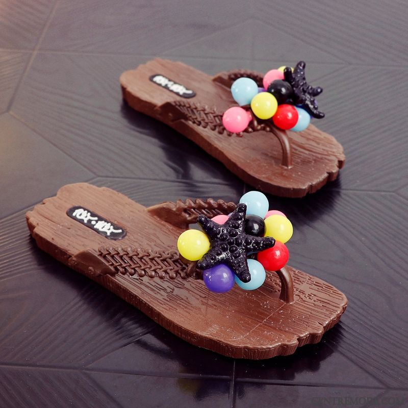 Tongs Femme Tongs Chaussons Tous Les Assortis Plage Outwear Plates Mode