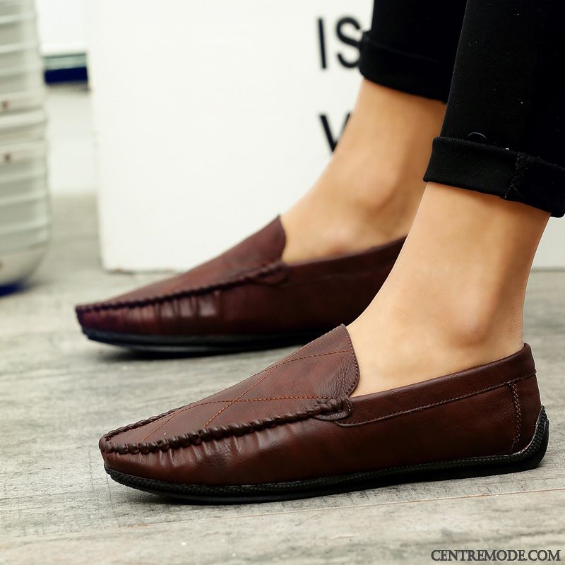 Vente Chaussure Homme Rose Choquant Mauve, Mocassin Vernis Homme