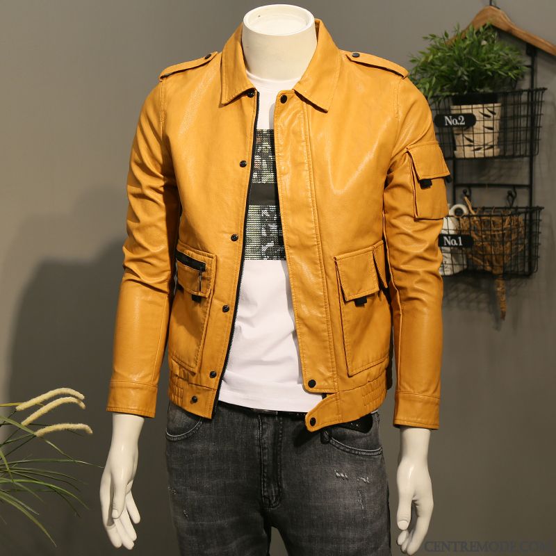 Veste Cuir Noir Homme Soldes, Veste Cuir Capuche Homme Or Violet