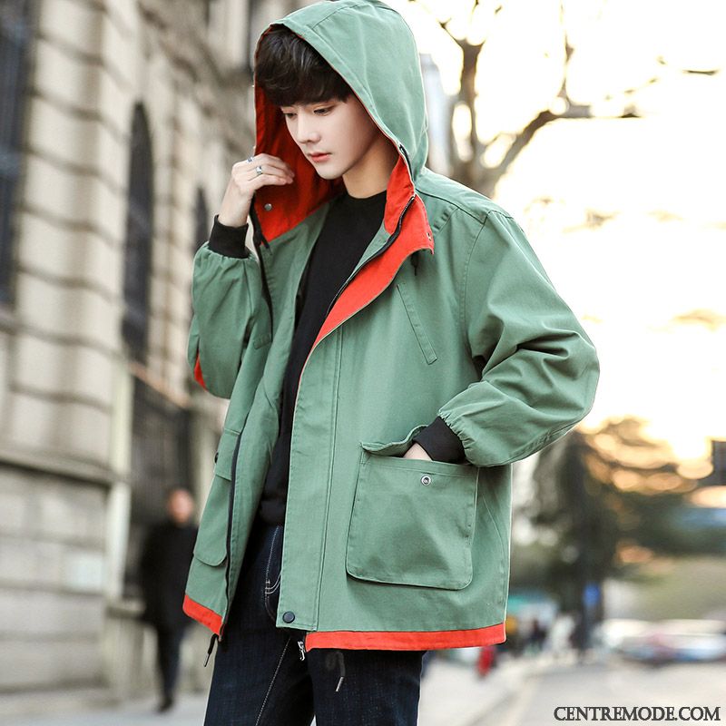 Veste Homme Pas Cher, Blouson Veste Cuir Capuche Violet Neige
