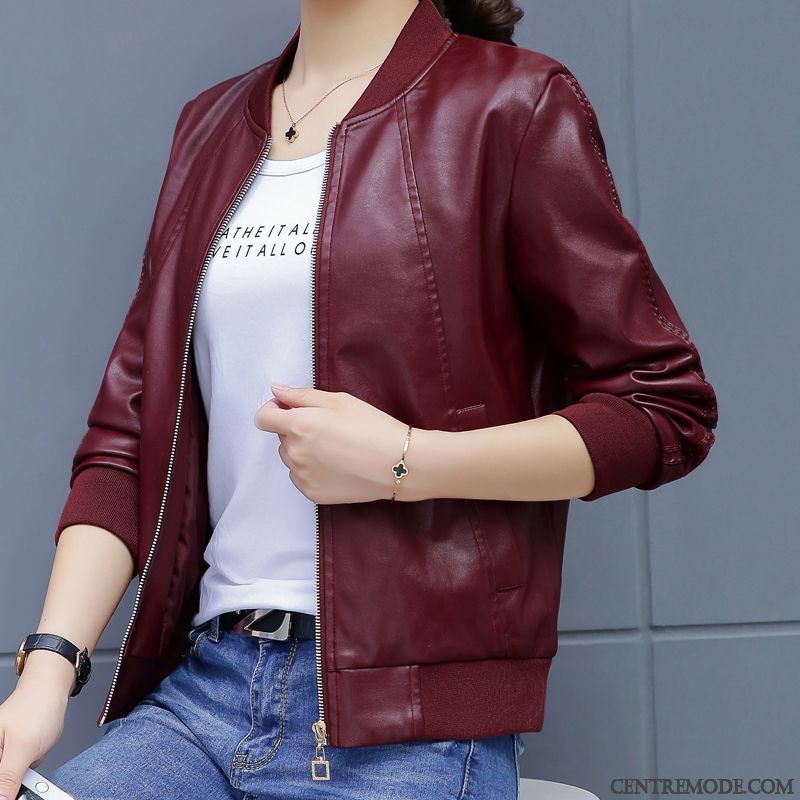 Veste Tailleur Rouge Femme Vert Vin Rouge, Veste Tendance Femme