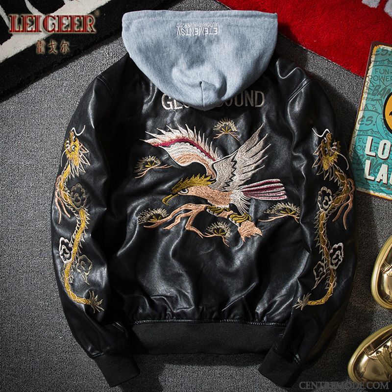 Vestes En Cuir Homme Jeunesse Manteau Vêtements De Baseball Veste En Cuir Fantaisie Vêtements Moto