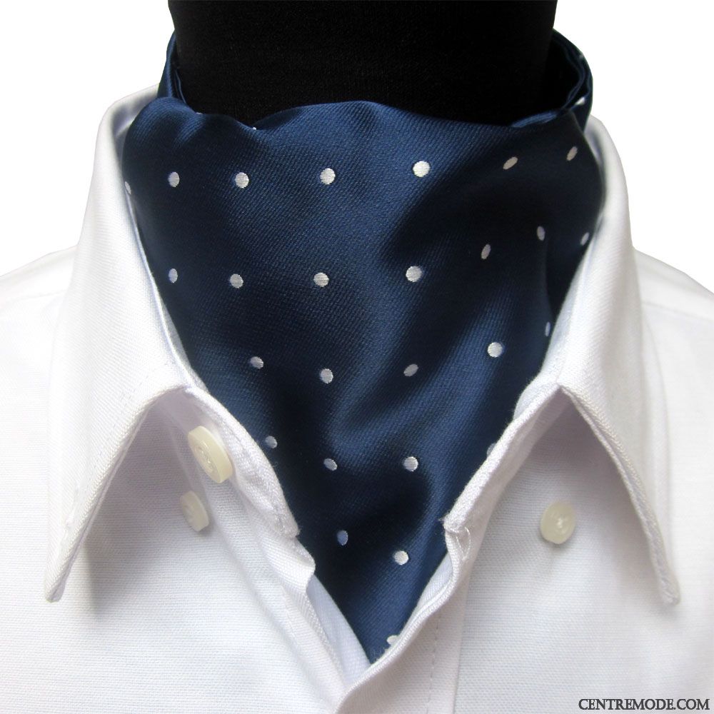 Écharpe Homme Costume Treillis All-match Sided Spécial Bleu